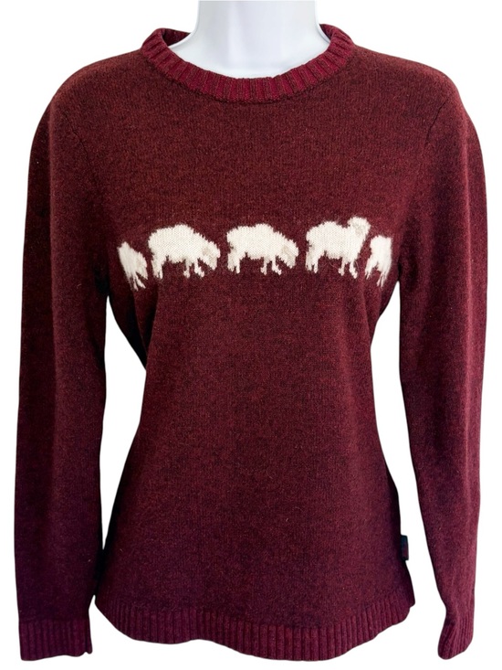 Woolrich Sweaters - WOOLRICH 100% Lambswool Sheep Crewneck Sweater Burgundy Medium